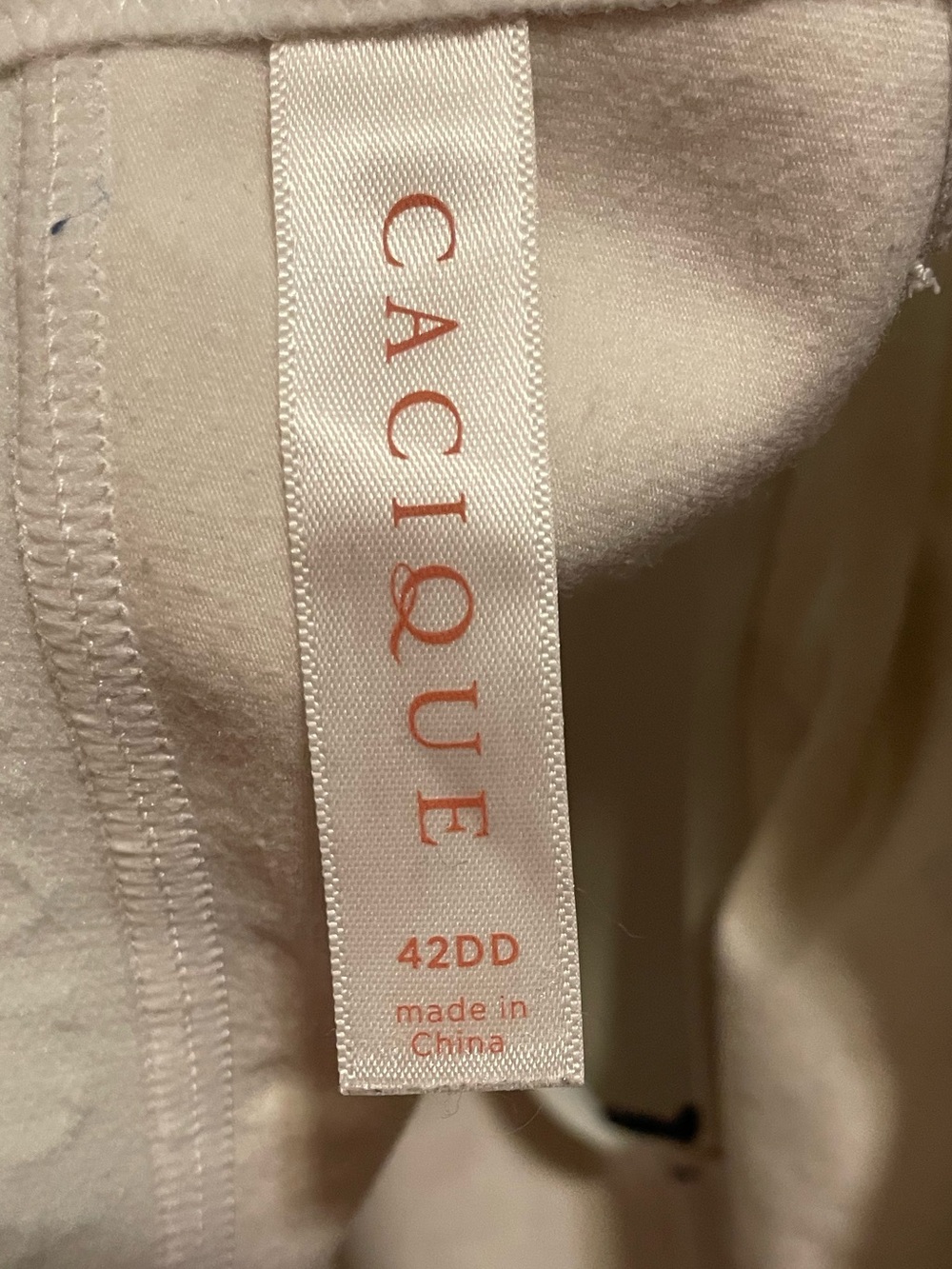 Cacique Unlined Wire Free Cotton Racer Back Comfort Bra 42DD - Picture 6 of 7